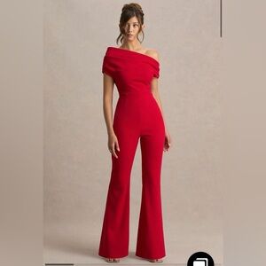 Club L London Red Jumpsuit